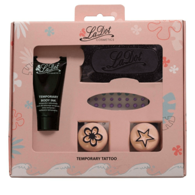 KIT de tatouage temporaire – LADOT Cosmétics – Tatouage FLEUR et ETOILE